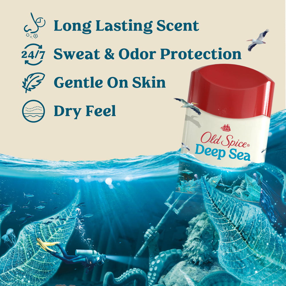 Old Spice Dry Feel pack of 2 emphasizes value for daily use and travel