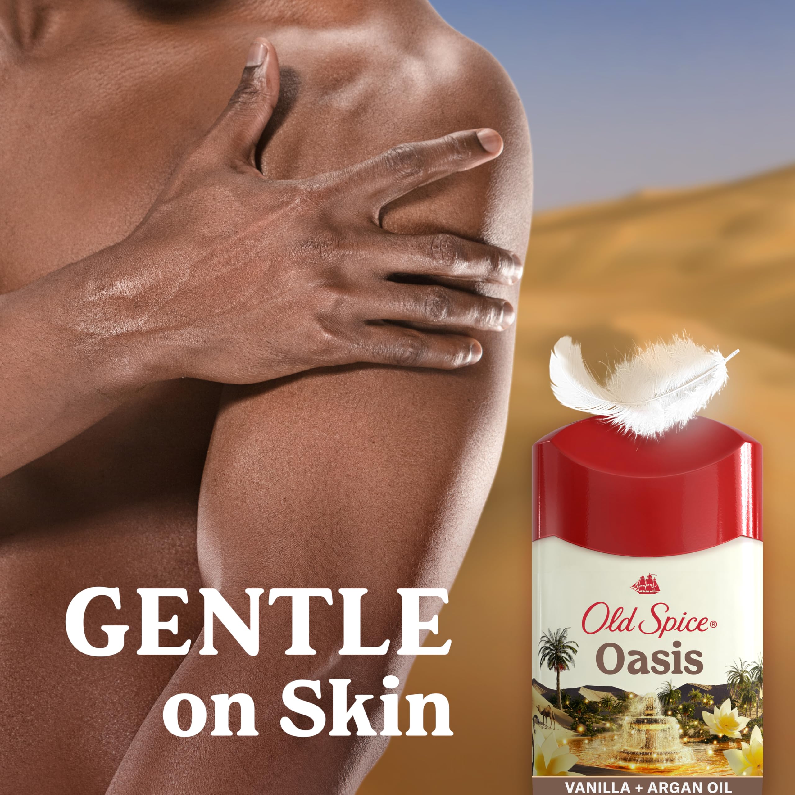 Textured surface close-up emphasizing the dry feel formula