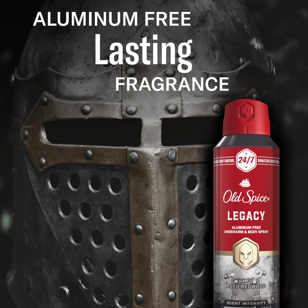 Old Spice easy-application spray nozzle enables fast daily use