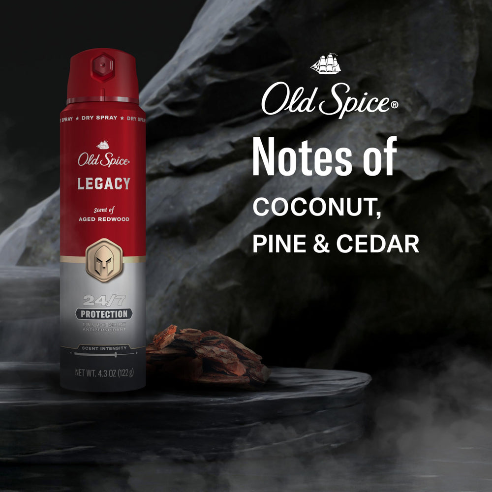 Old Spice easy application spray for quick, even coverage