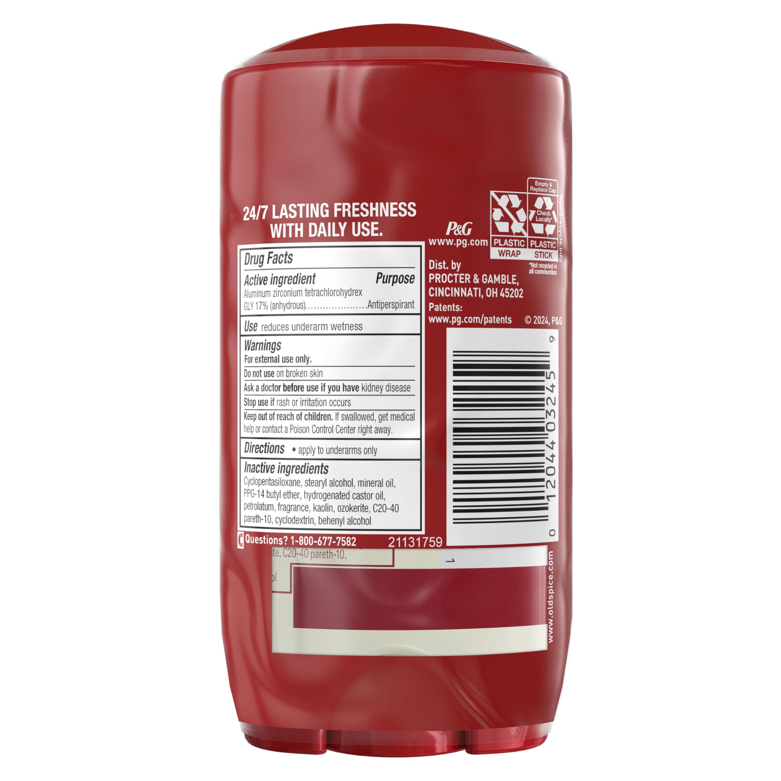 Old Spice freshness on the go visual suggests daily confidence during activity