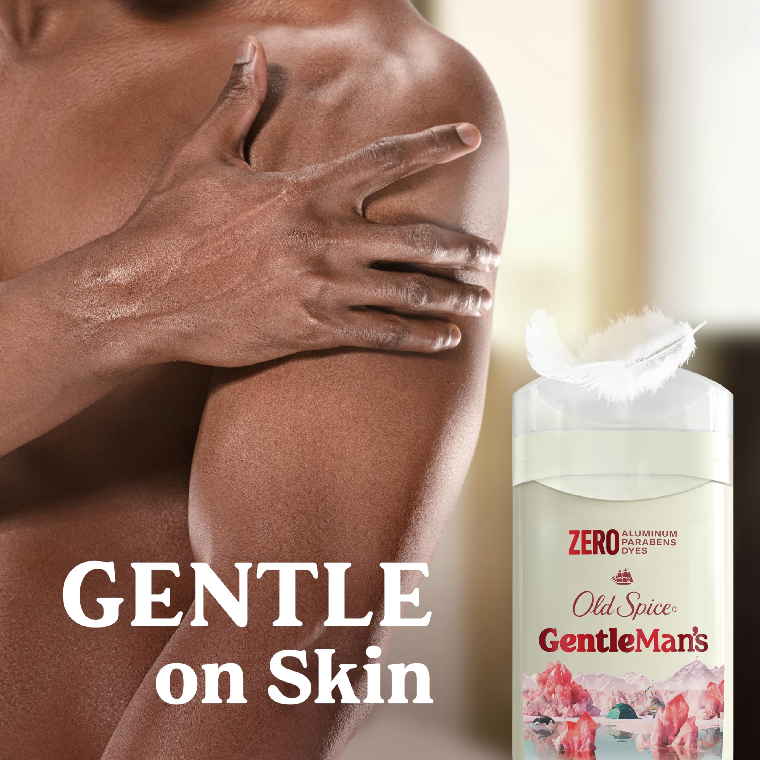 Old Spice GentleMan's aluminum-free deodorant with skin-conditioning formula for comfort