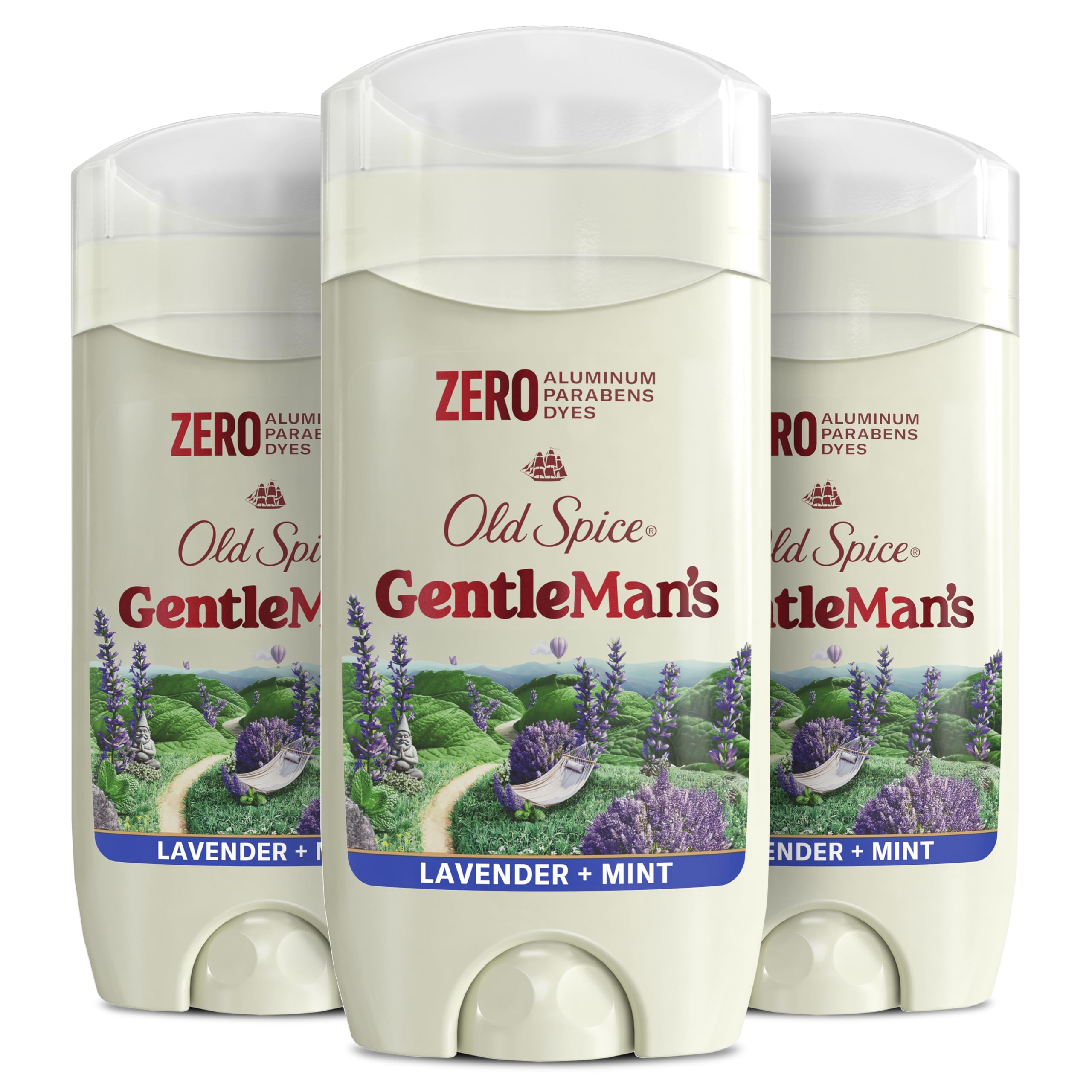 Old Spice GentleMan's deodorant pack-3 shown for bulk convenience and reliable everyday protection.