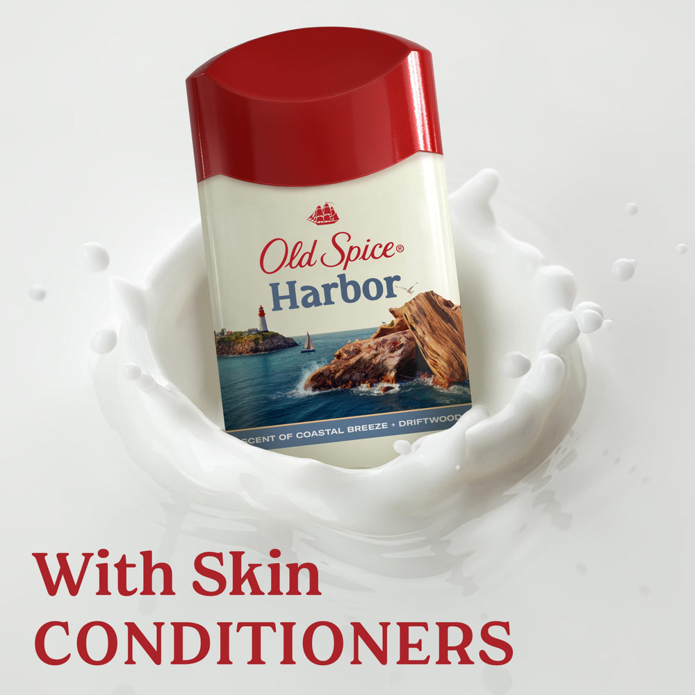 Odor protection graphic for Old Spice Harbor deodorant.