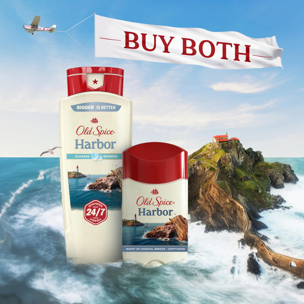 Illustration of Old Spice Harbor scent for daily use.