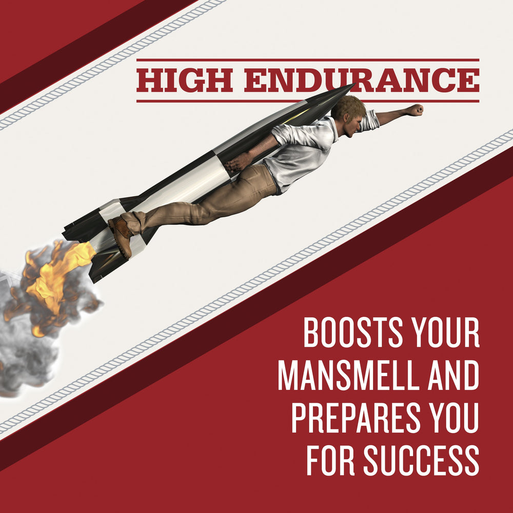 Graphic of 24-hour protection associated with Old Spice High Endurance.