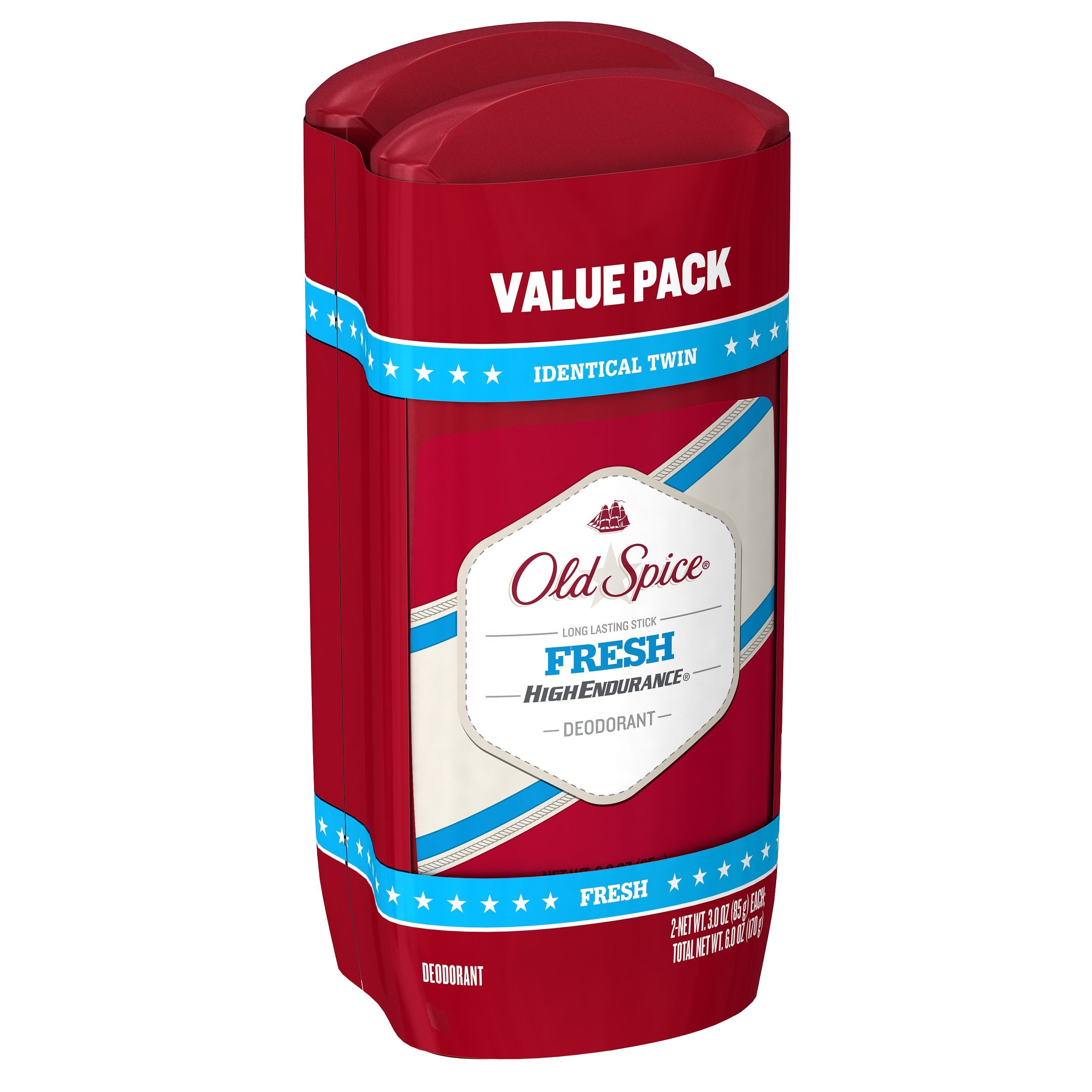 3 oz marker on Old Spice High Endurance stick packaging.