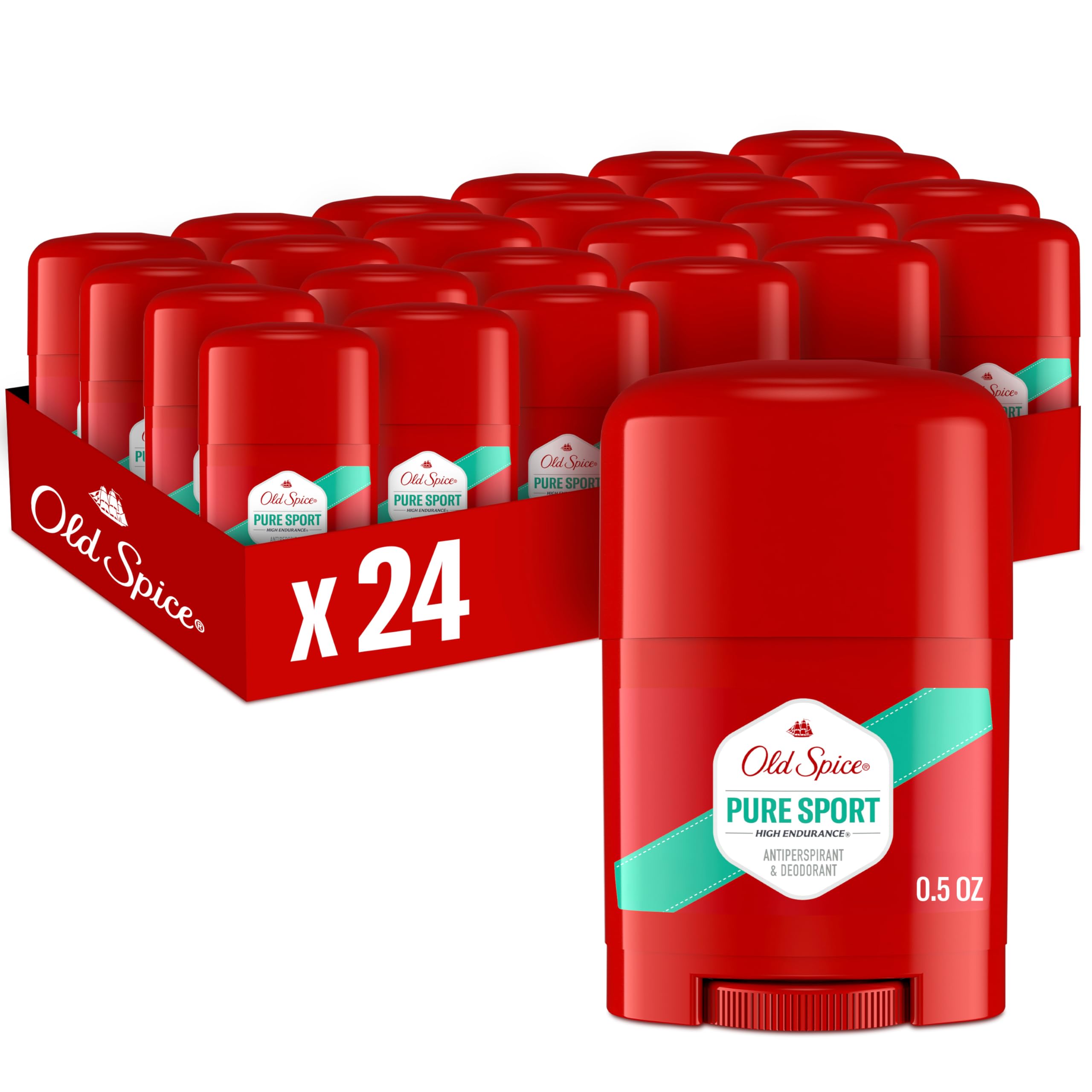 Old Spice High Endurance bottle front view offers all-day protection
