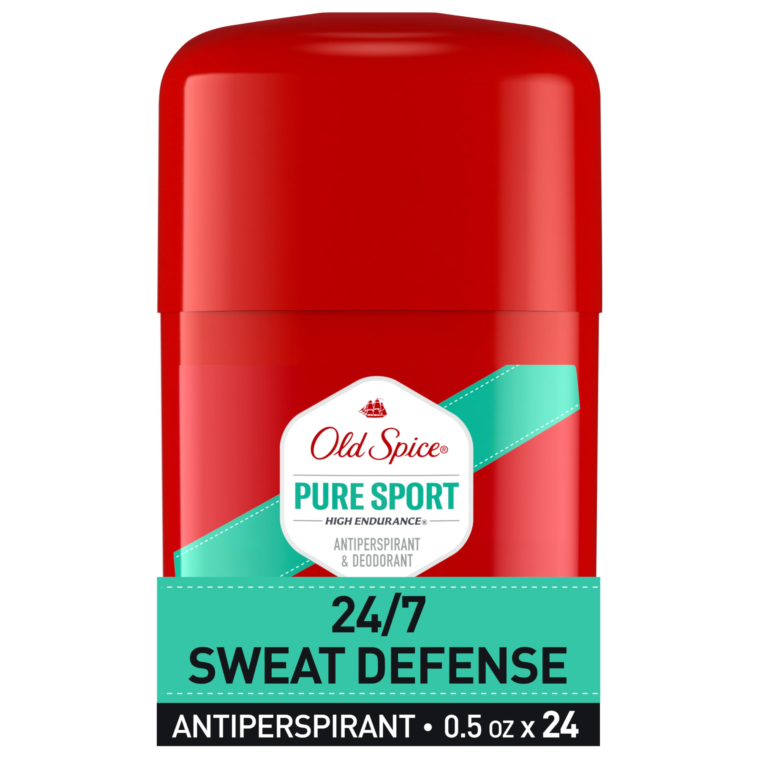 Old Spice High Endurance bottle side view highlights compact design