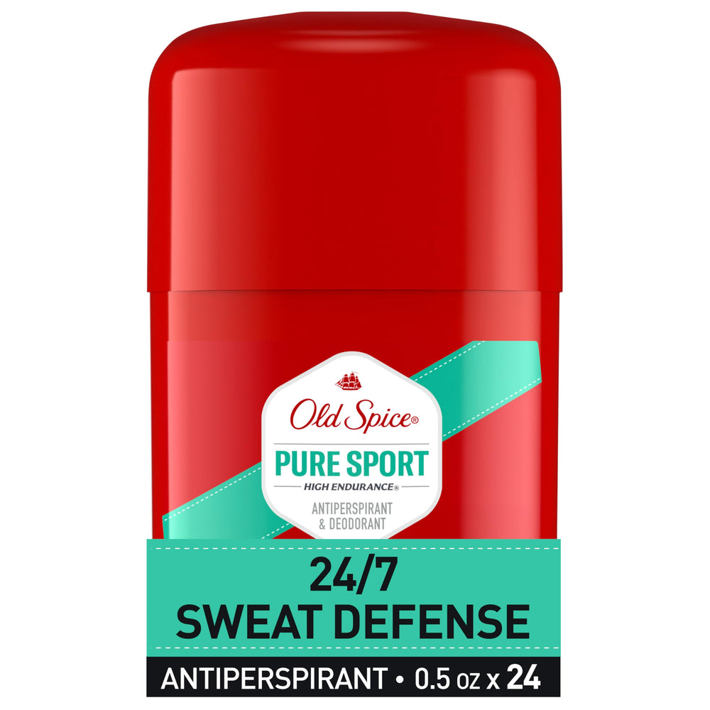 Old Spice High Endurance bottle side view highlights compact design