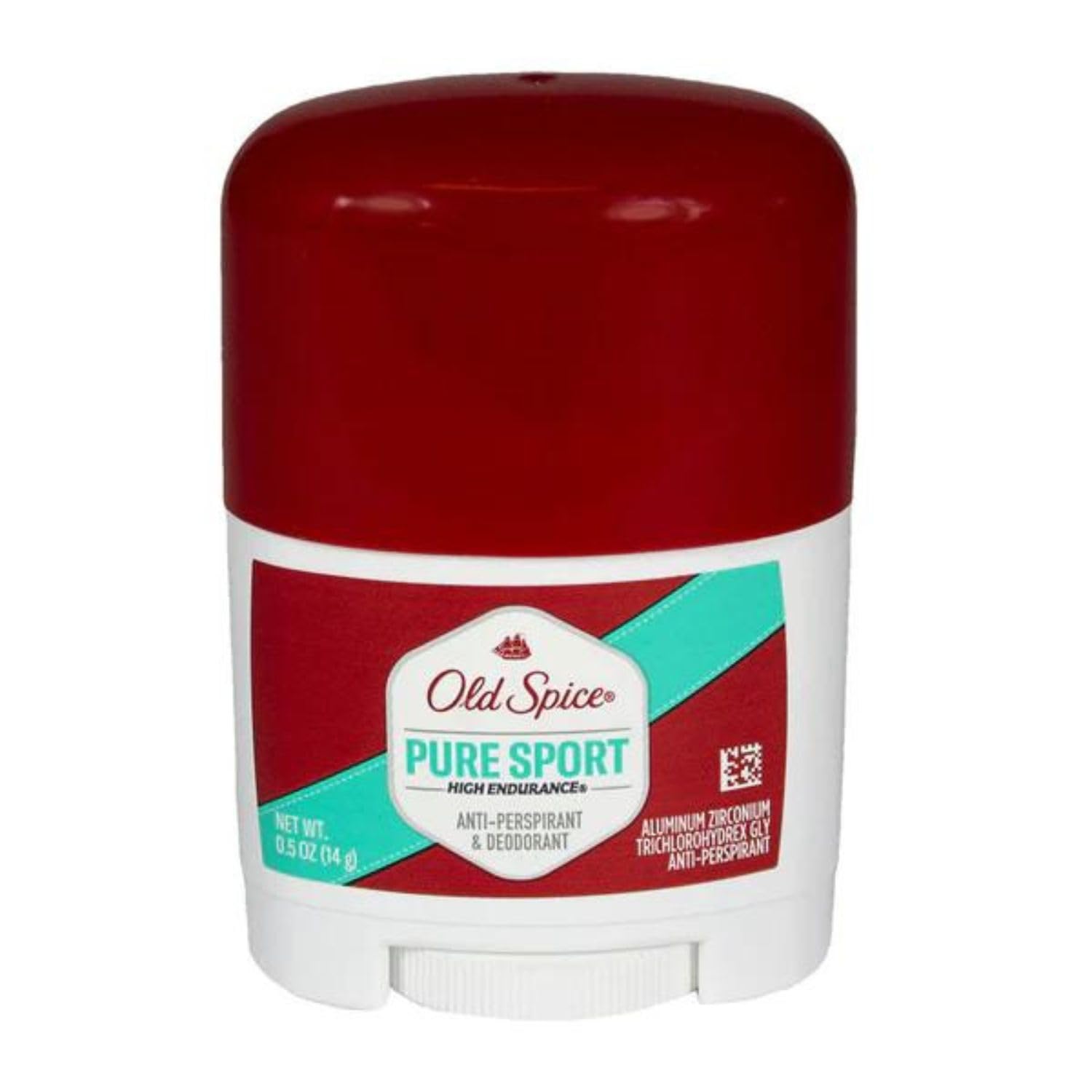 Closeup of Old Spice High Endurance Pure Sport deodorant stick
