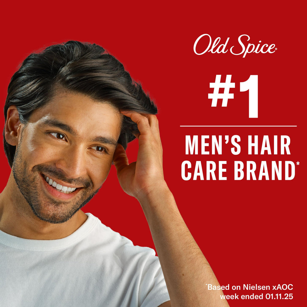 Old Spice High Hold Clay display free from parabens and silicones