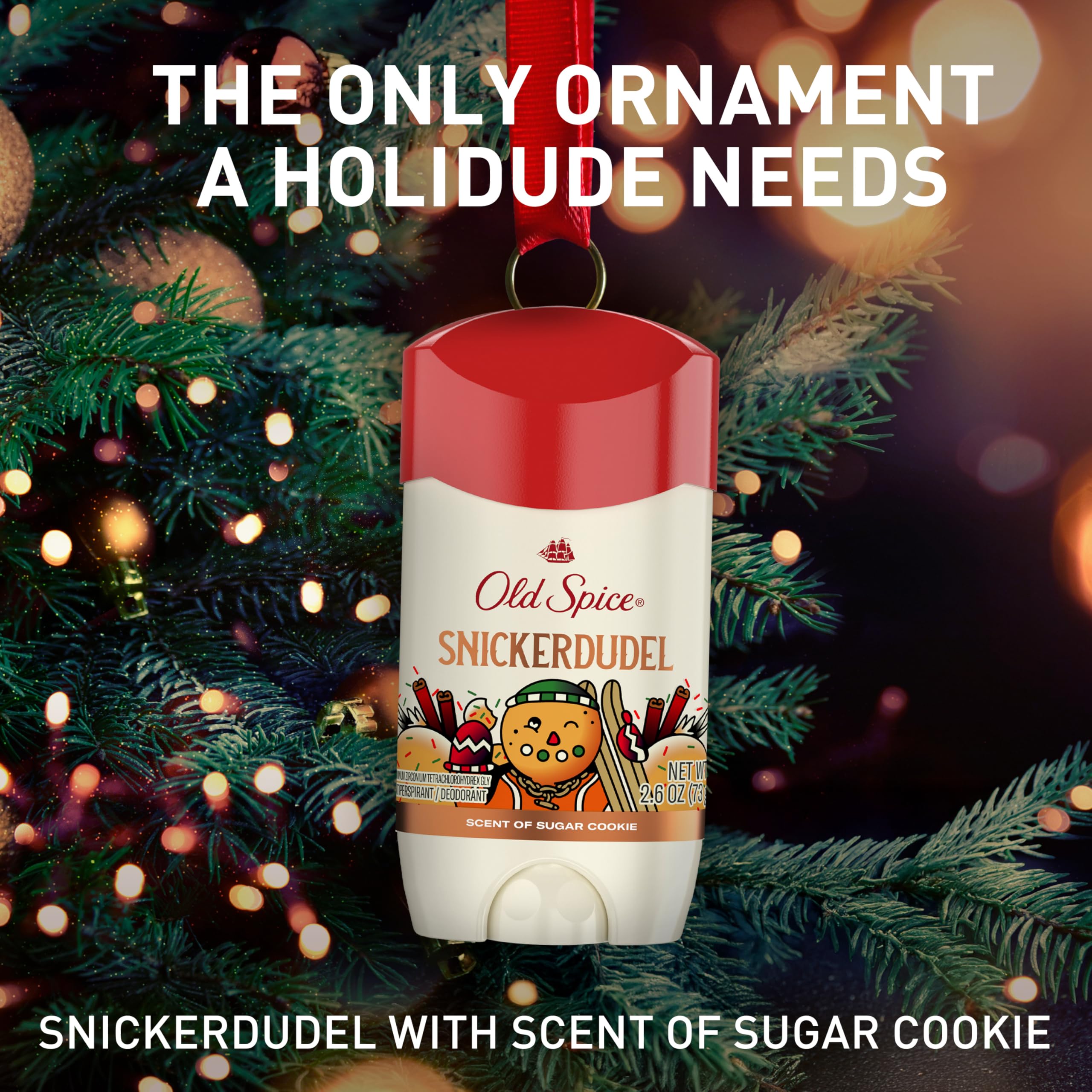 Old Spice Holidude LumberSnack packaging close-up.