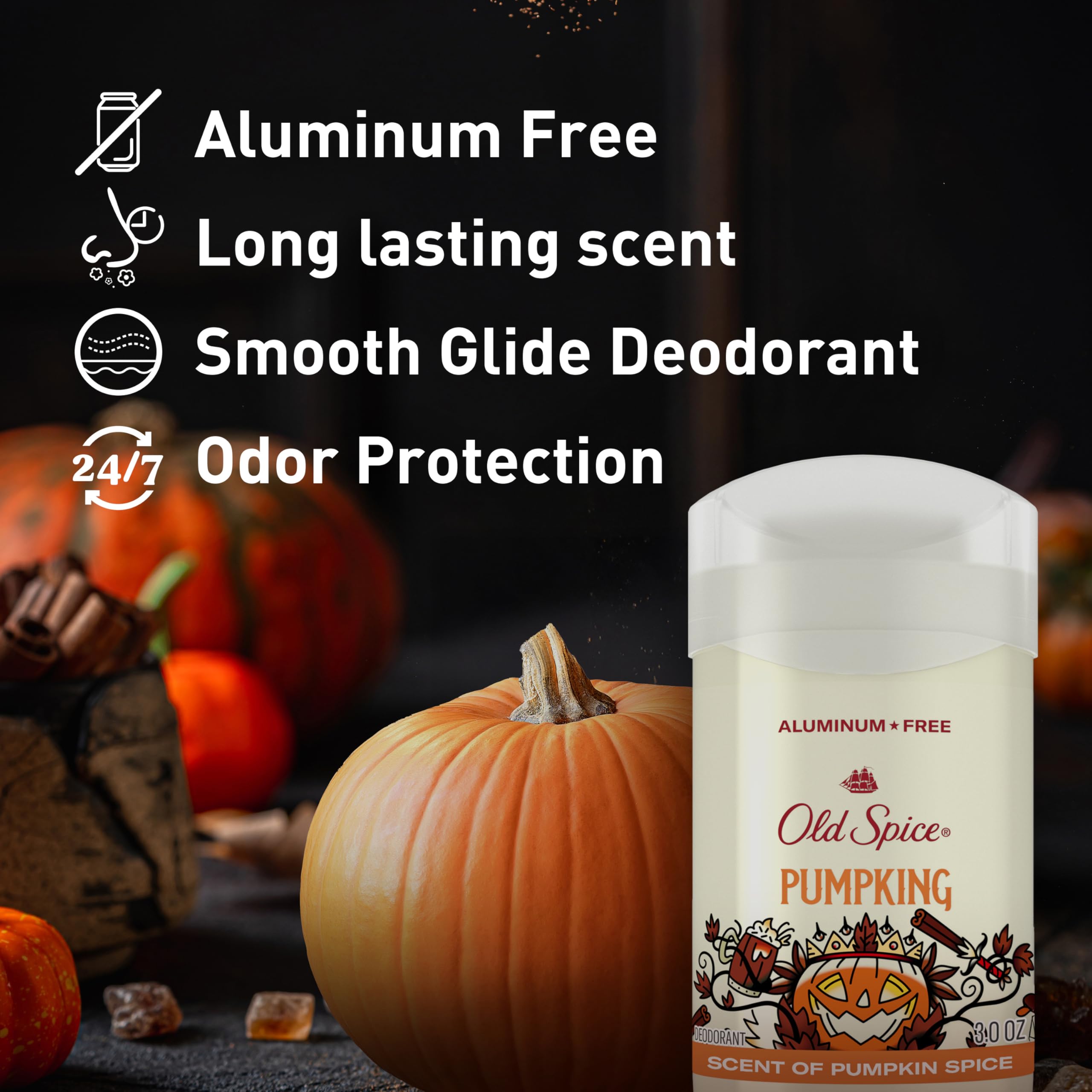 Old Spice Holidude PumpKing body wash delivering festive scent and clean feel.
