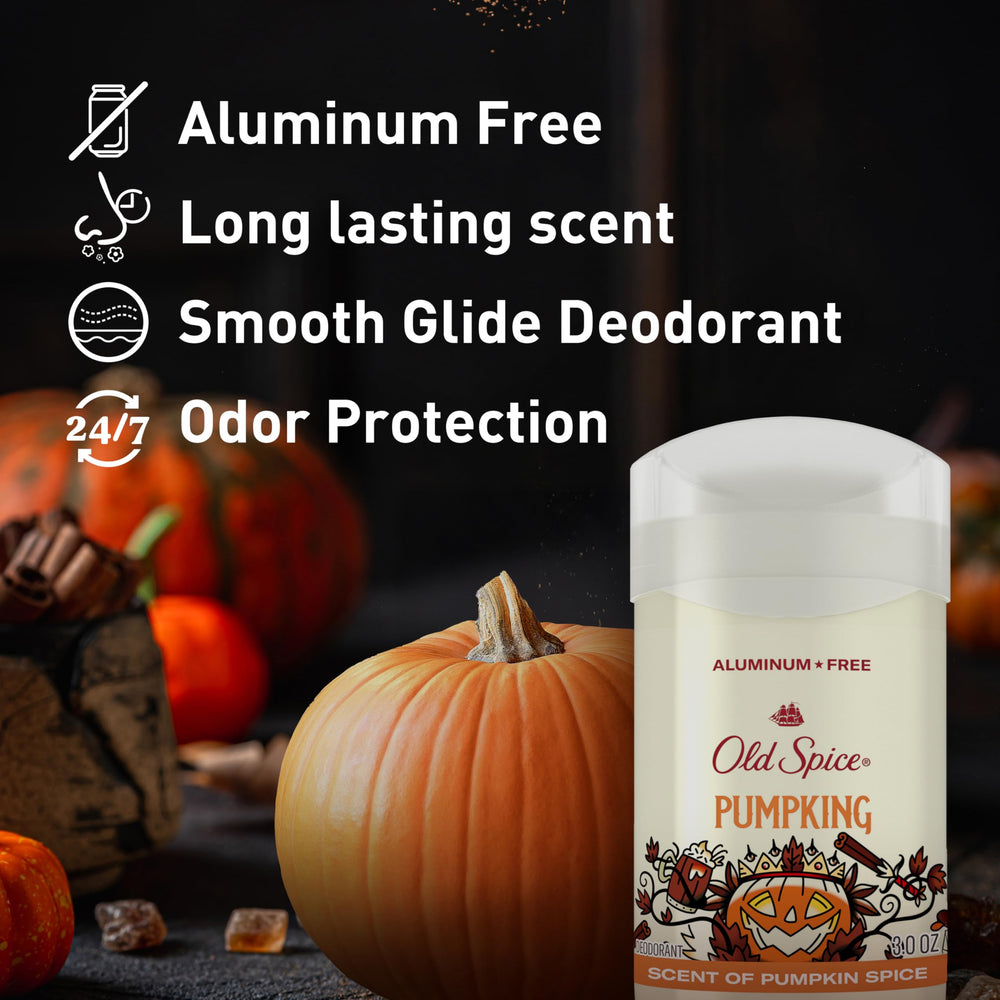 Old Spice Holidude PumpKing body wash delivering festive scent and clean feel.