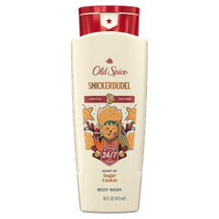 Old Spice Holidude Snickerdudel bottle showing festive scent for all-day freshness