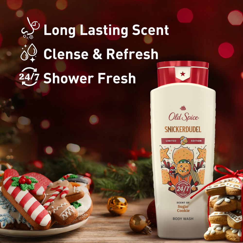 Old Spice Holidude Snickerdudel packaging ideal for a holiday display