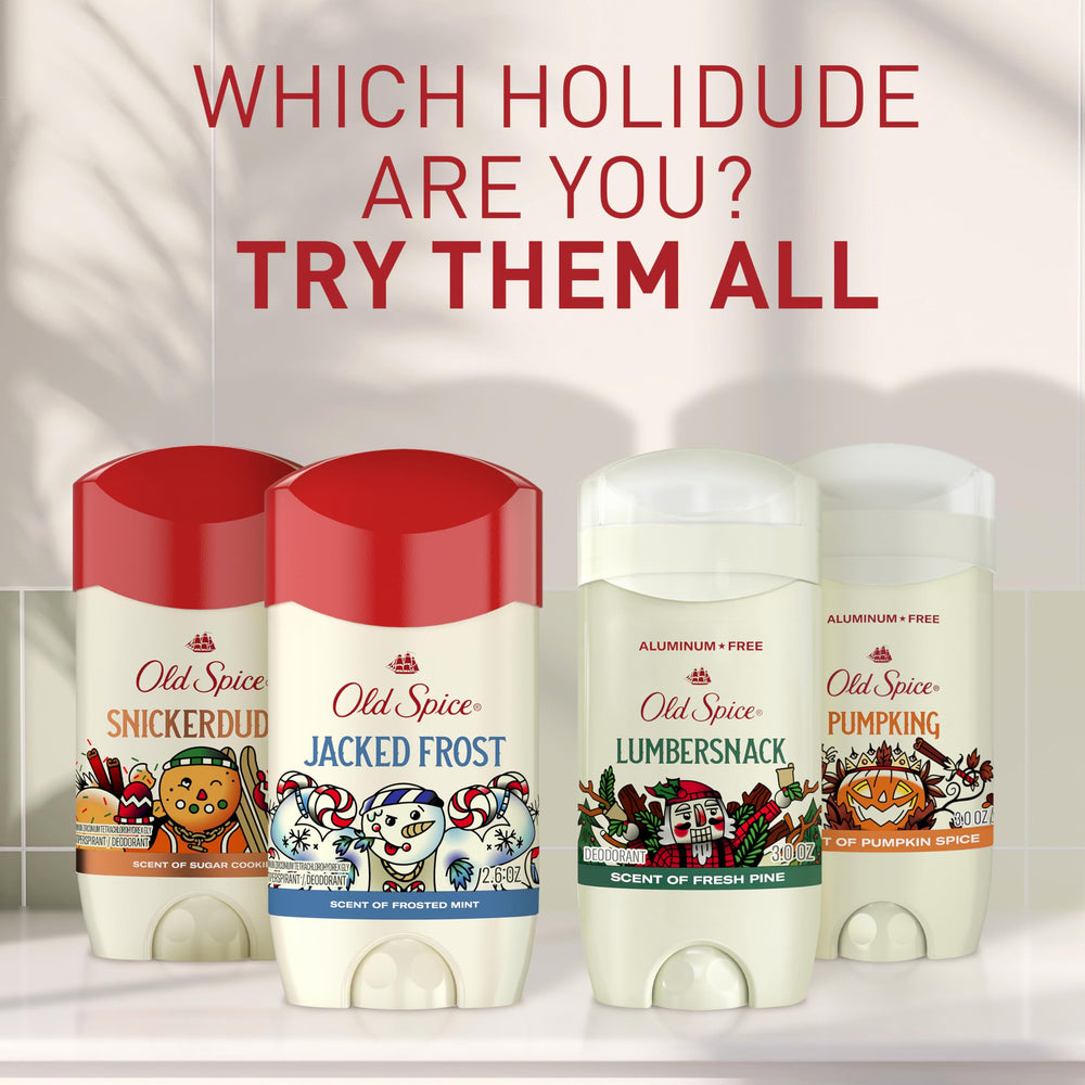 Old Spice Holidudes limited edition packaging for holiday gifting.