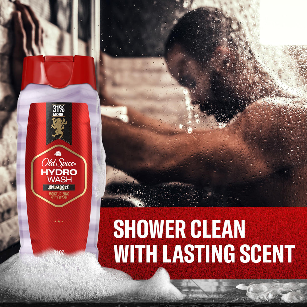 Two-bottle Old Spice Hydro Wash pack arranged for display.