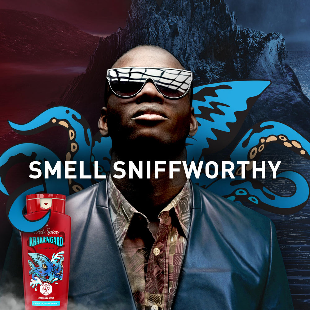 Old Spice Krakengard 2in1 body-face label shows versatility for daily use