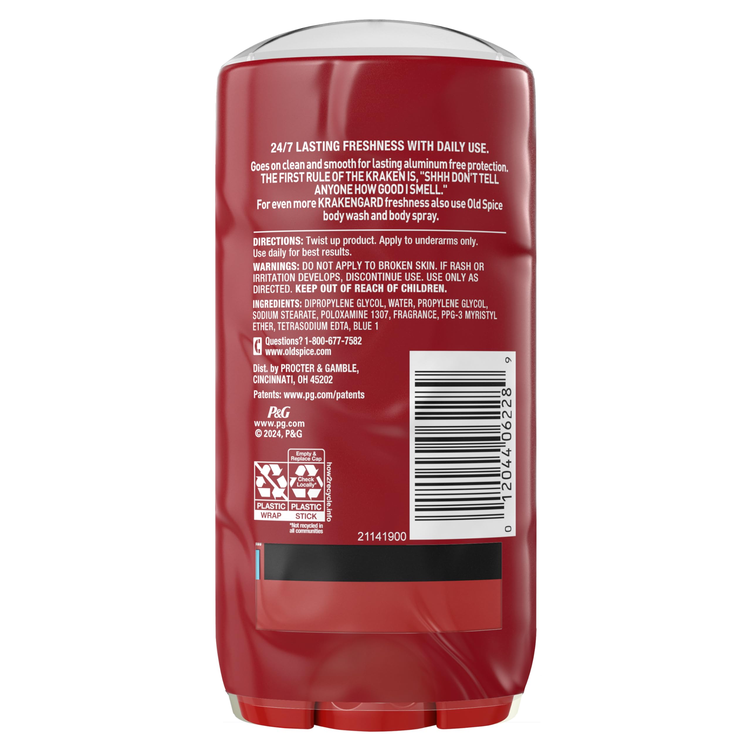 Old Spice Krakengard scent notes graphic illustration