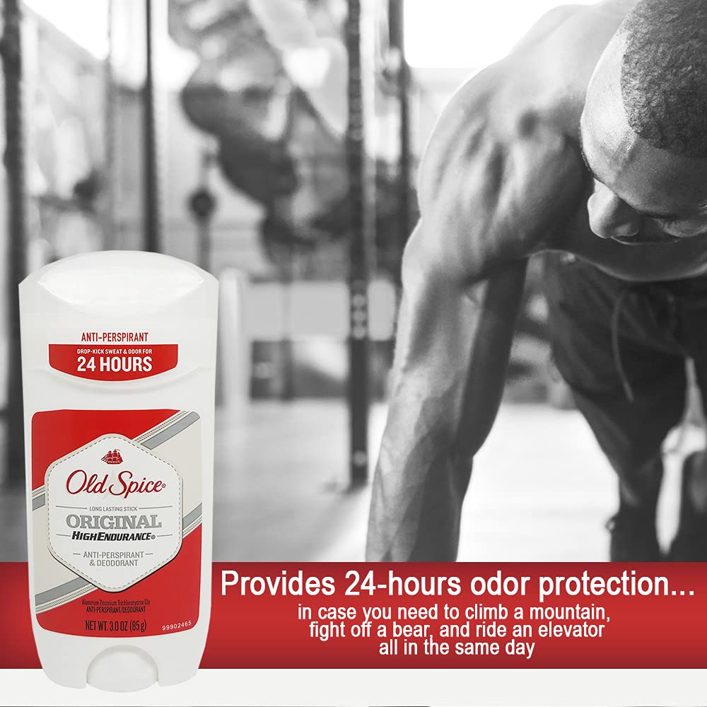Old Spice branding visual showcasing the iconic scent identity.