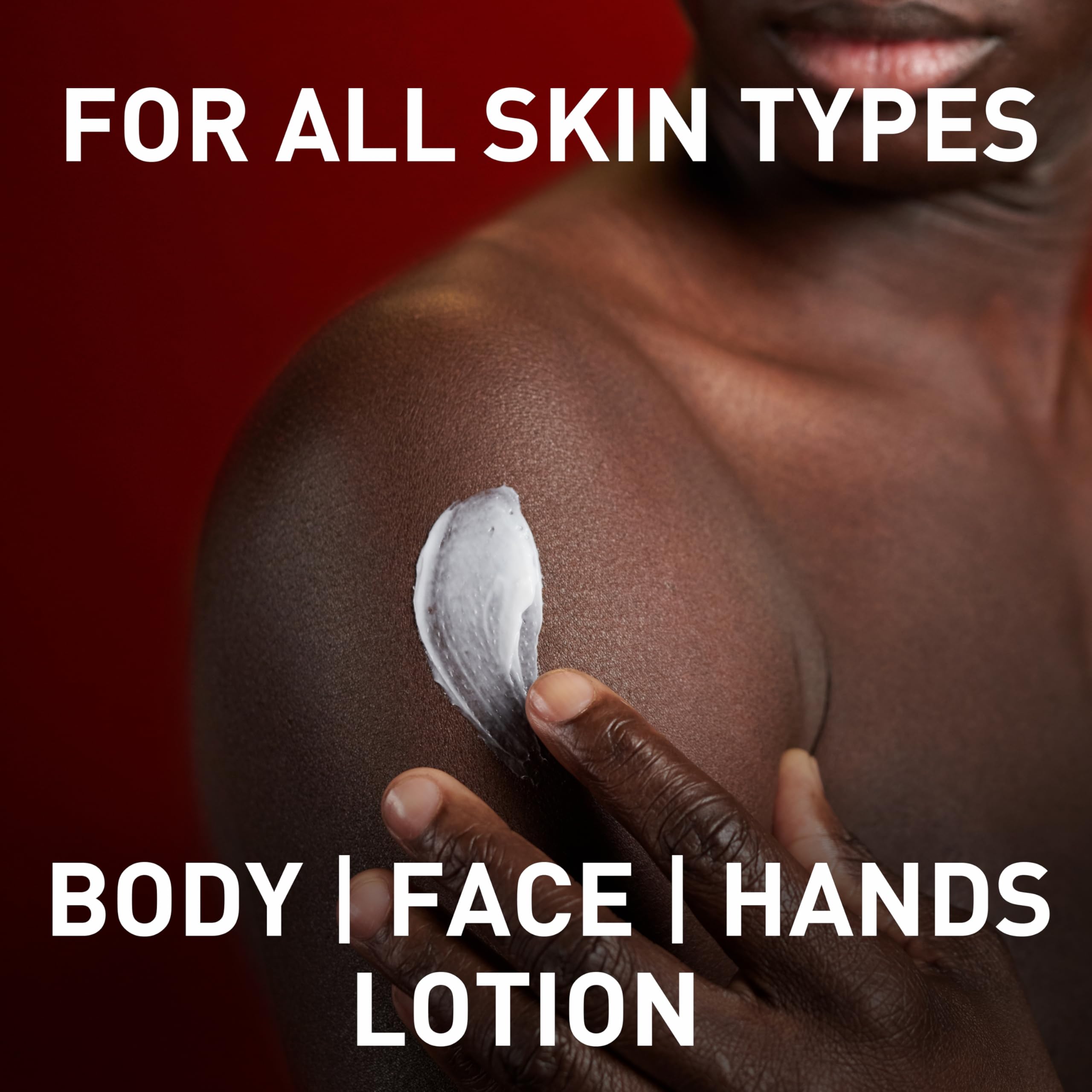 Old Spice lotion fast absorption on hands reduces greasiness.