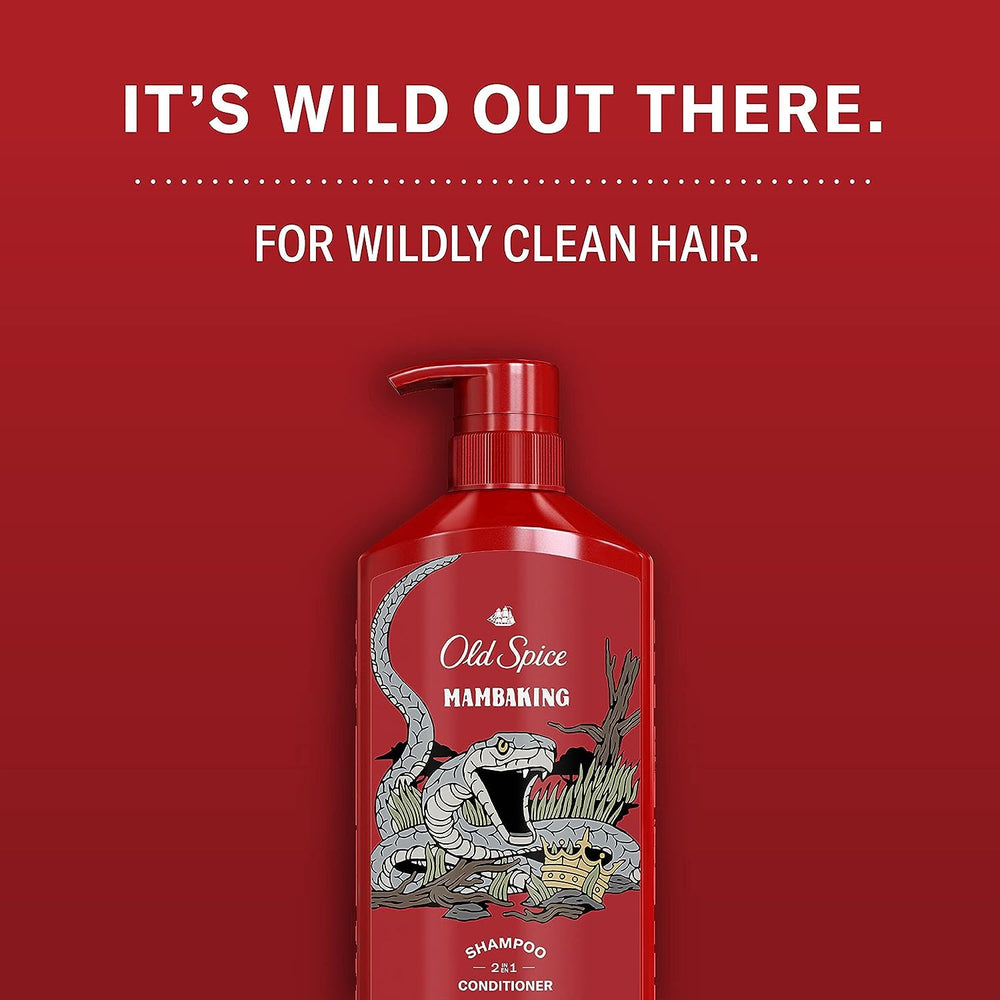 Old Spice MambaKing clean mane ideal for daily grooming.