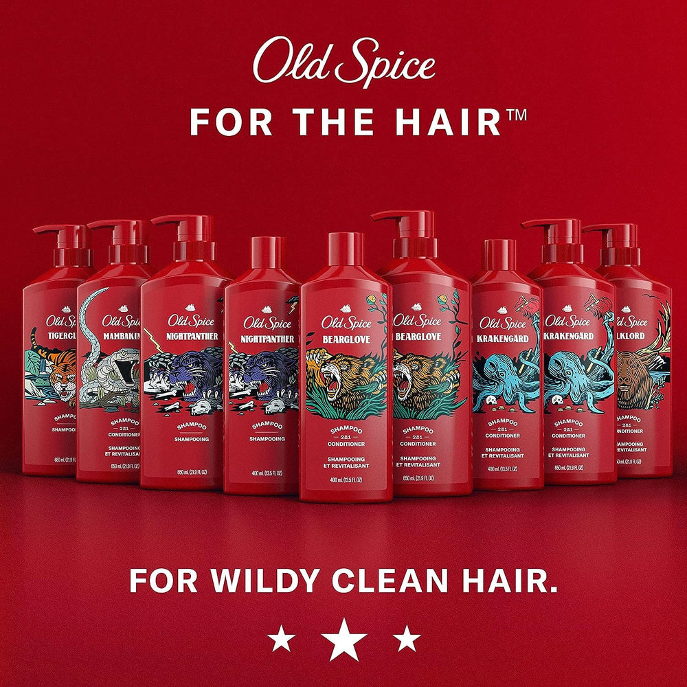 Old Spice MambaKing moisturized hair feel after each wash.