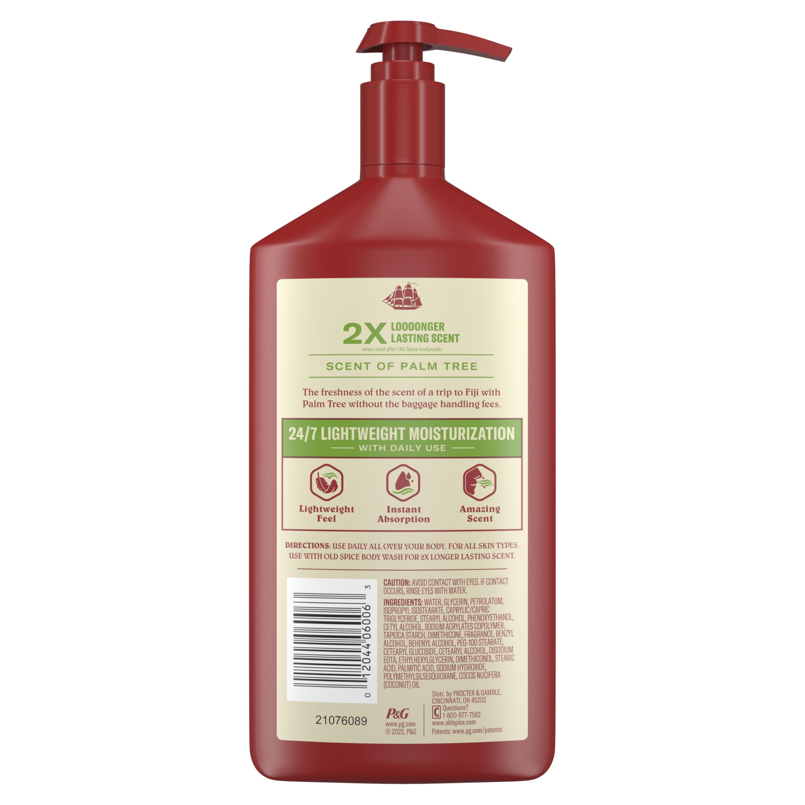Old Spice Fiji body lotion used during daily grooming routine.