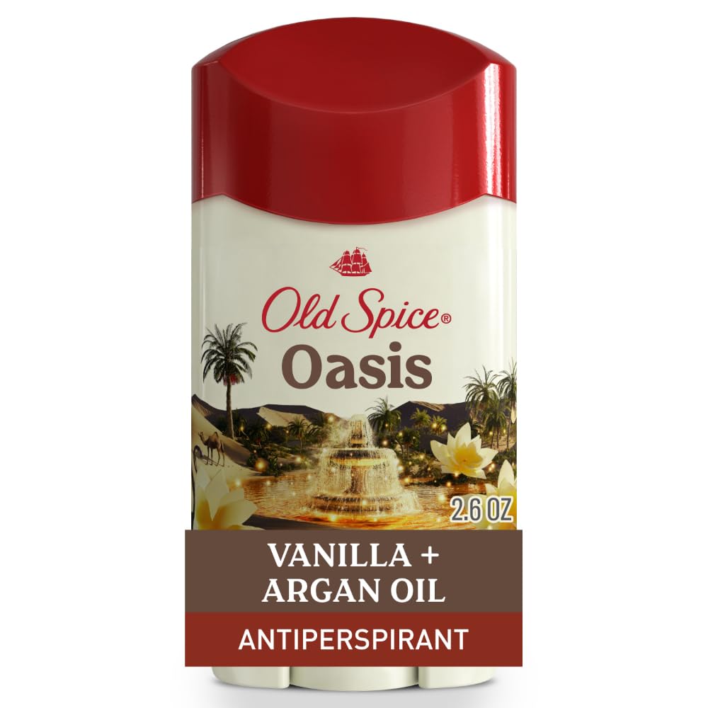 Old Spice Oasis deodorant bottle for daily freshness.