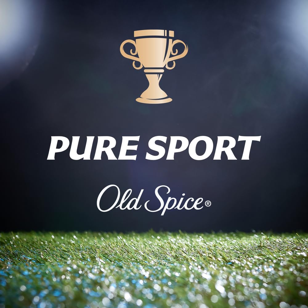Old Spice three-pack bottles indicating value and lasting protection.