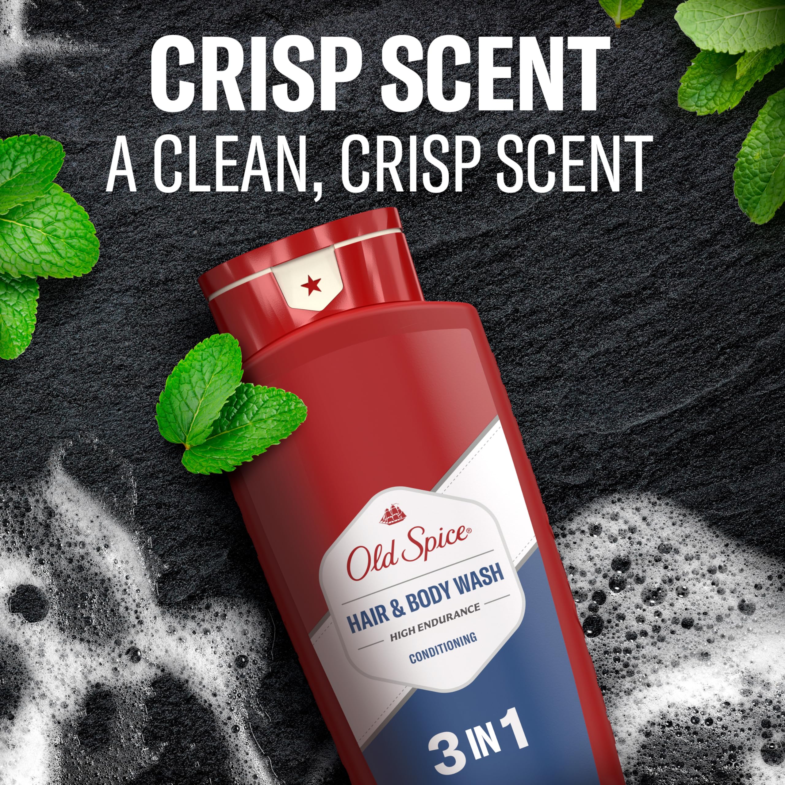 Old Spice Packaging brand logo indicating premium grooming