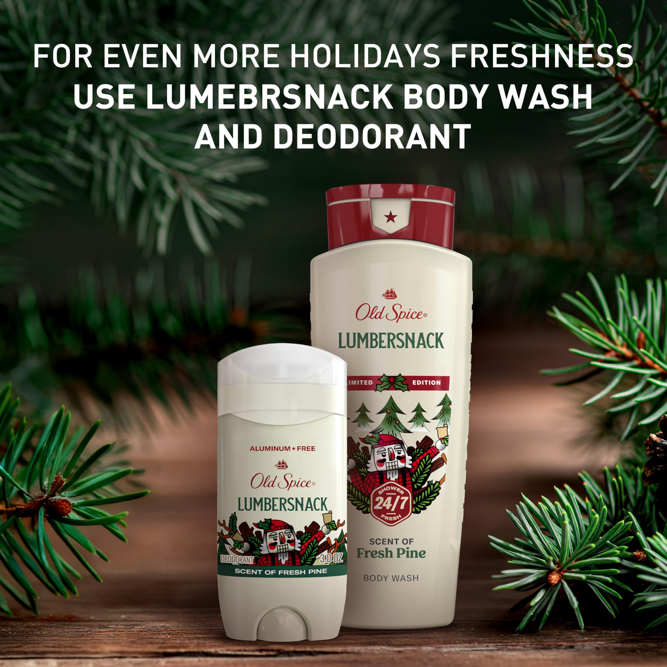Old Spice Pumpkin Spice packaging offering warm holiday fragrance.