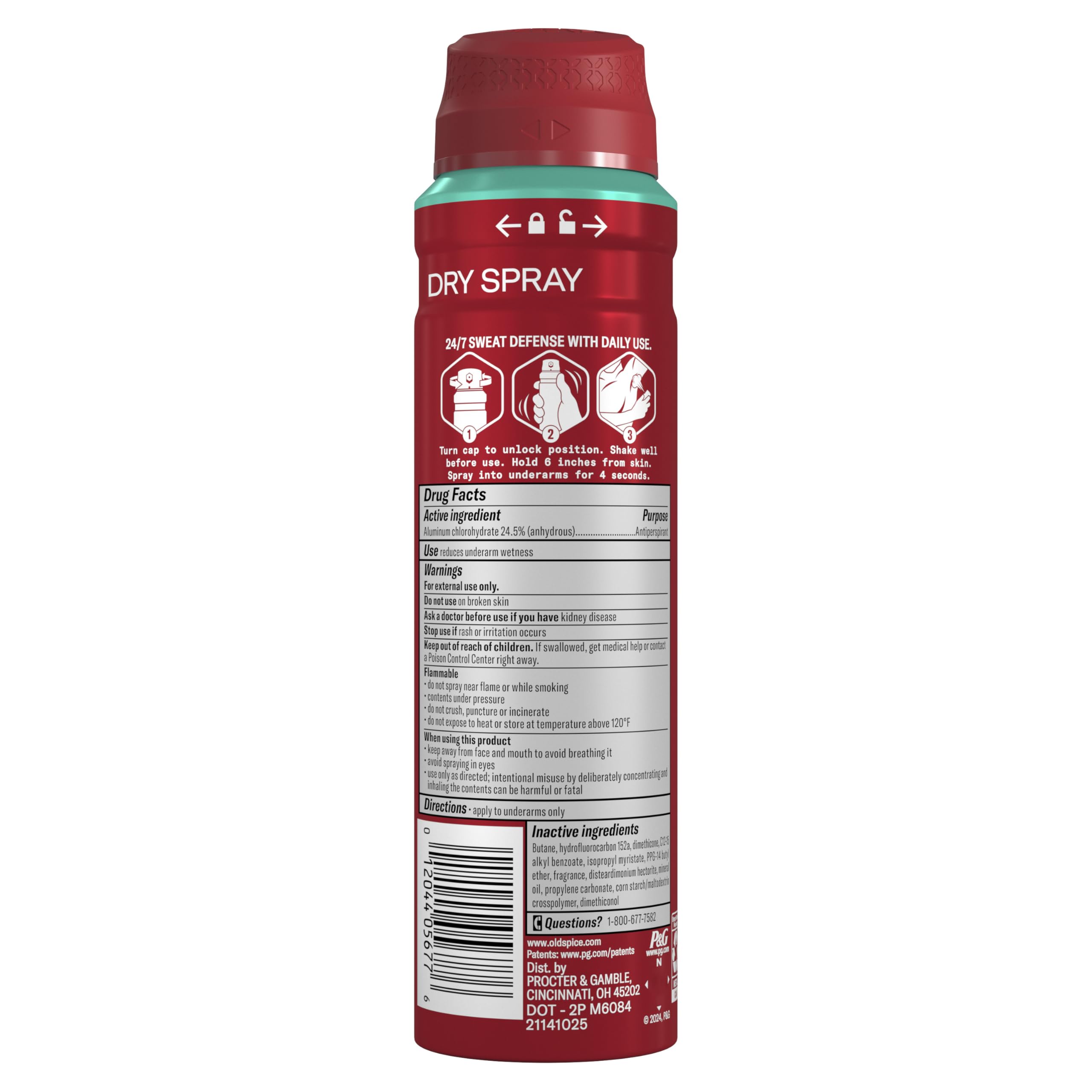 Old Spice Pure Sport can beside gym bag ready for on-the-go freshness.