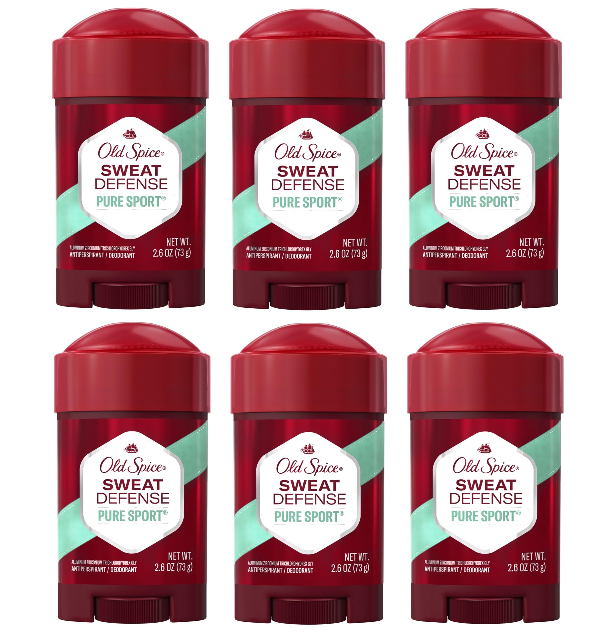 Old Spice Pure Sport soft solid anti-perspirant bottle front for daily protection.
