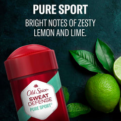 Close-up of Old Spice Pure Sport soft solid texture ready to apply.