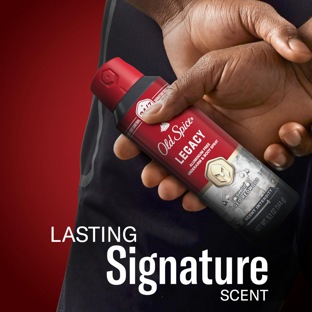Old Spice signature scent mix with Red Collection for personal flair