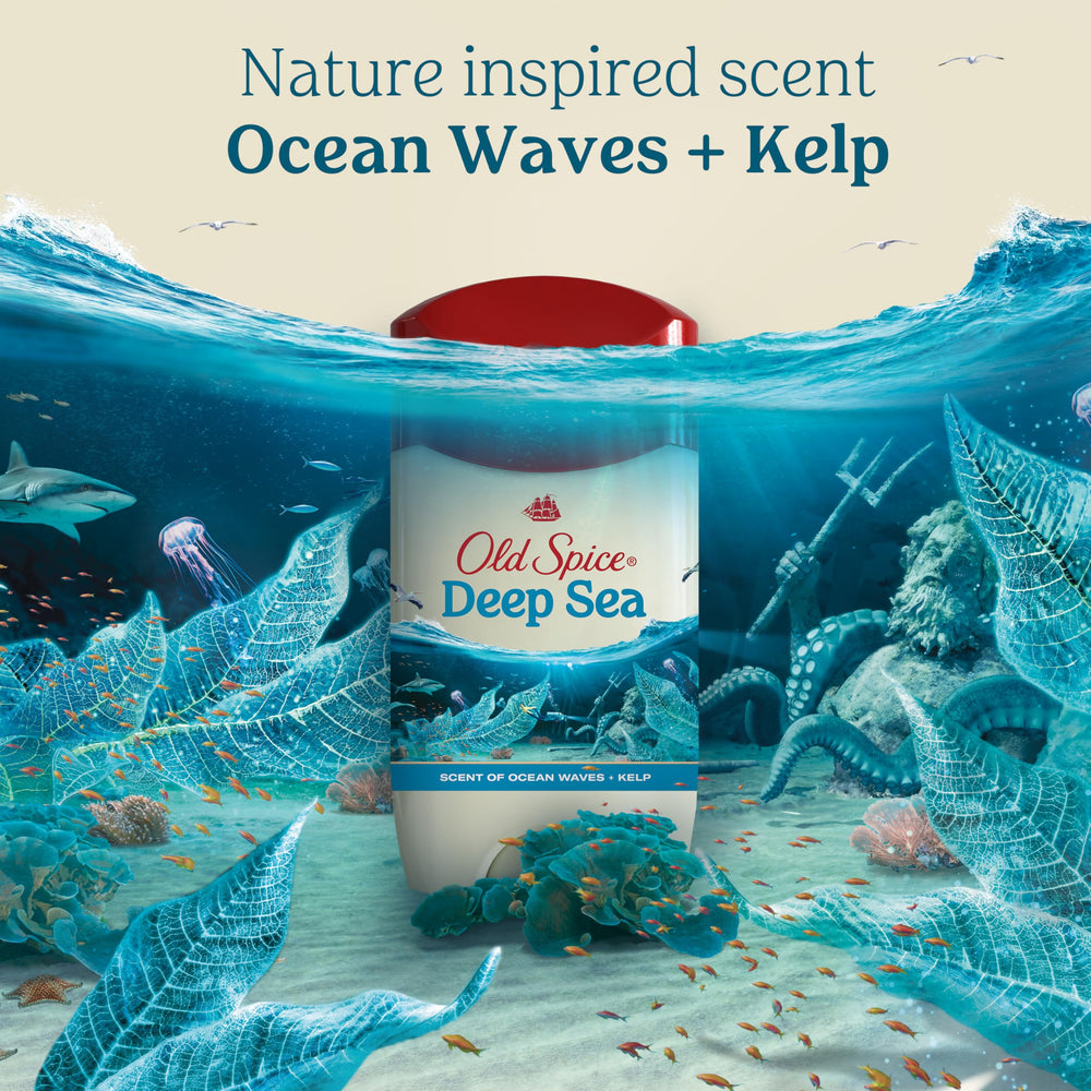 Old Spice Skin conditioners graphic indicates soothing underarm care