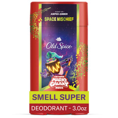 Old Spice Space Mischief deodorant stick application for daily freshness