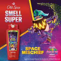 Old Spice Space Mischief special edition box featuring Mario Galaxy branding.