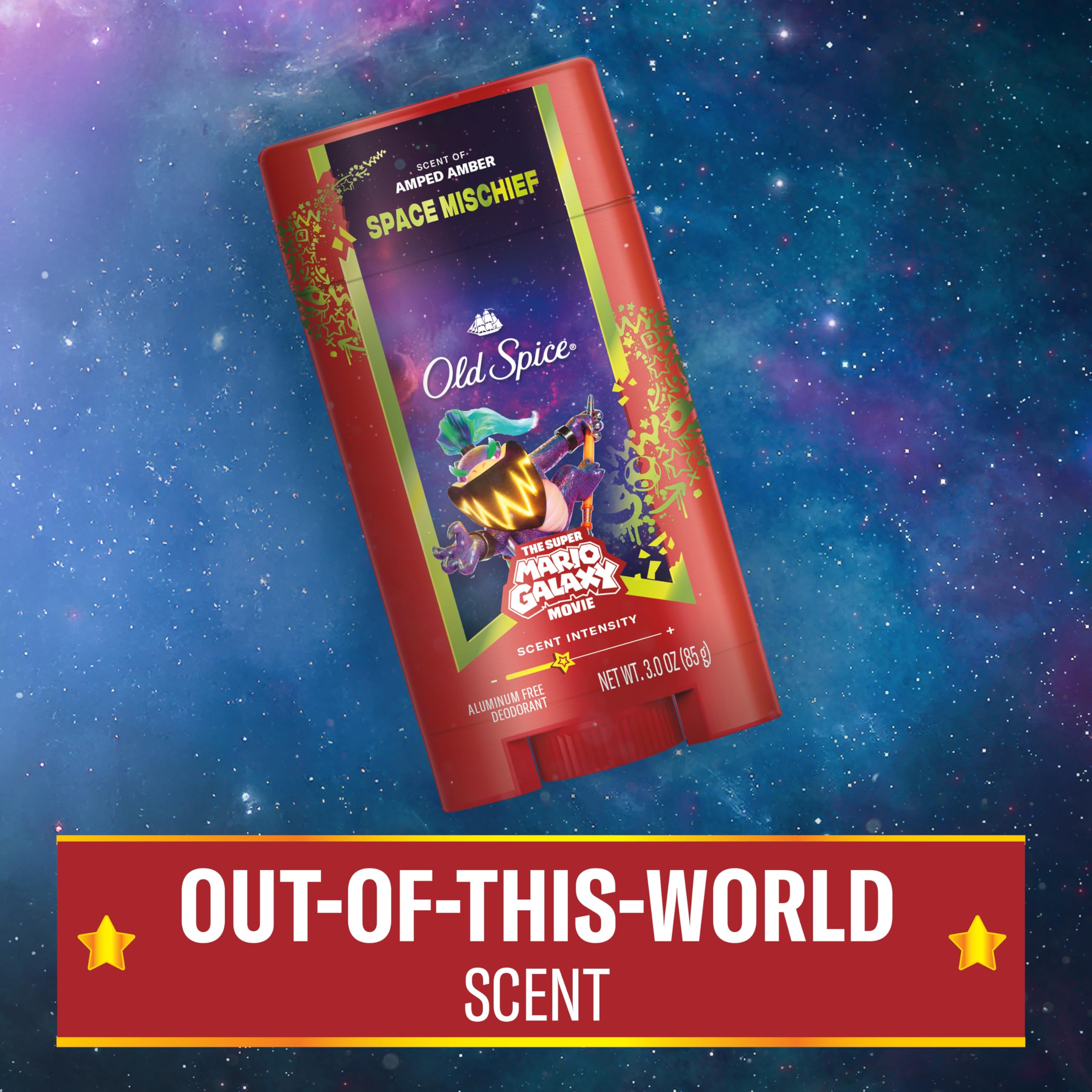 Old Spice Special Edition collection banner featuring Mario Galaxy branding