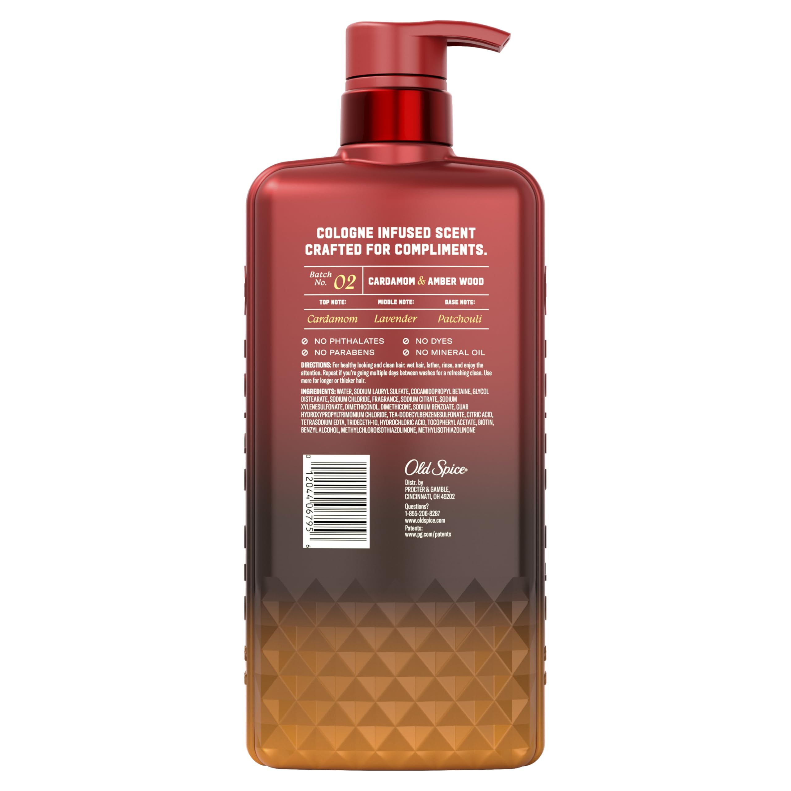 Old Spice Spice Alchemist after-wash fullness look emphasizes lifted hair.