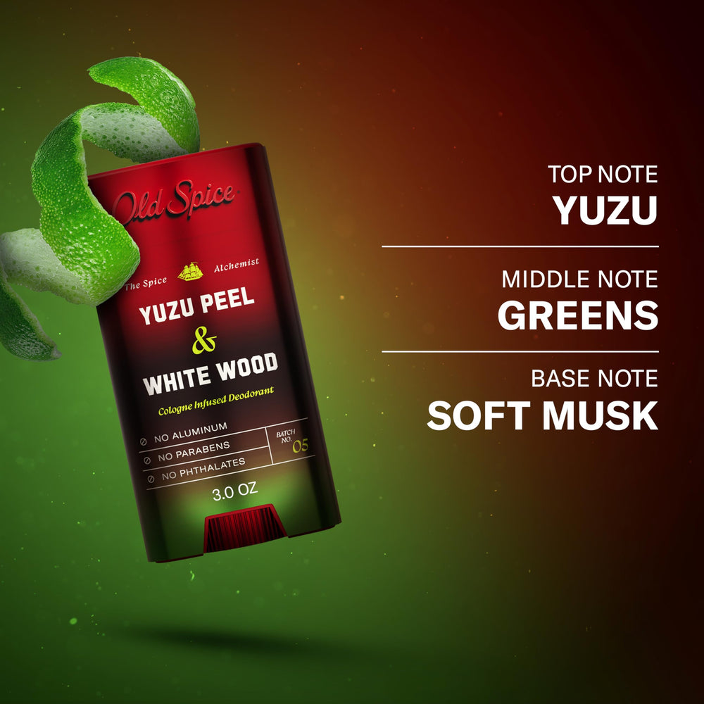 Scent profile image of Yuzu Peel and White Wood from Old Spice.