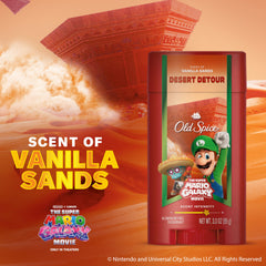 Special edition packaging for Old Spice x The Super Mario Galaxy Movie.
