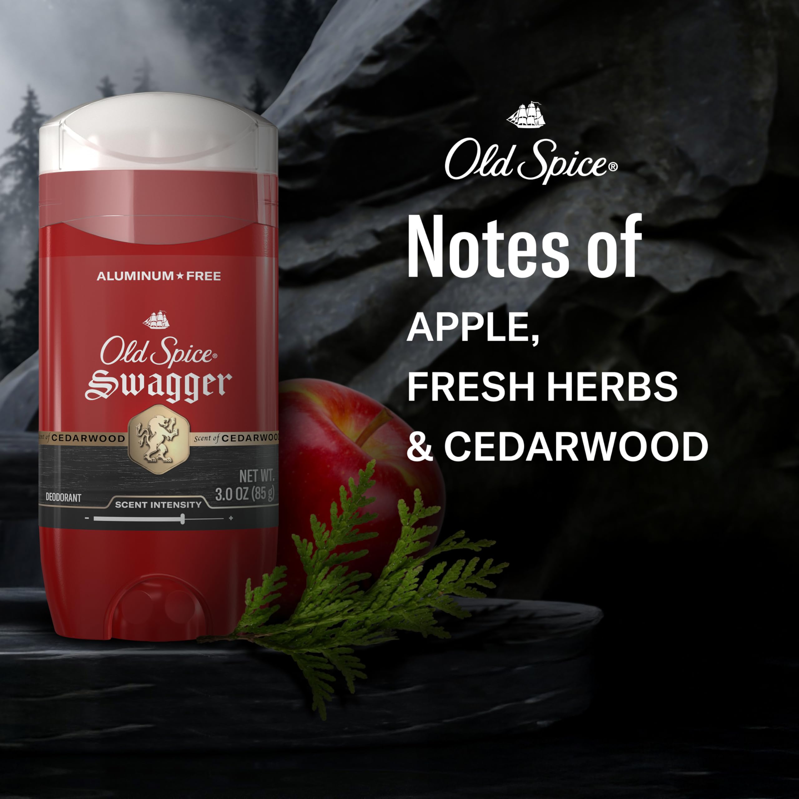 Two-pack box front of Old Spice Swagger for convenient storage.