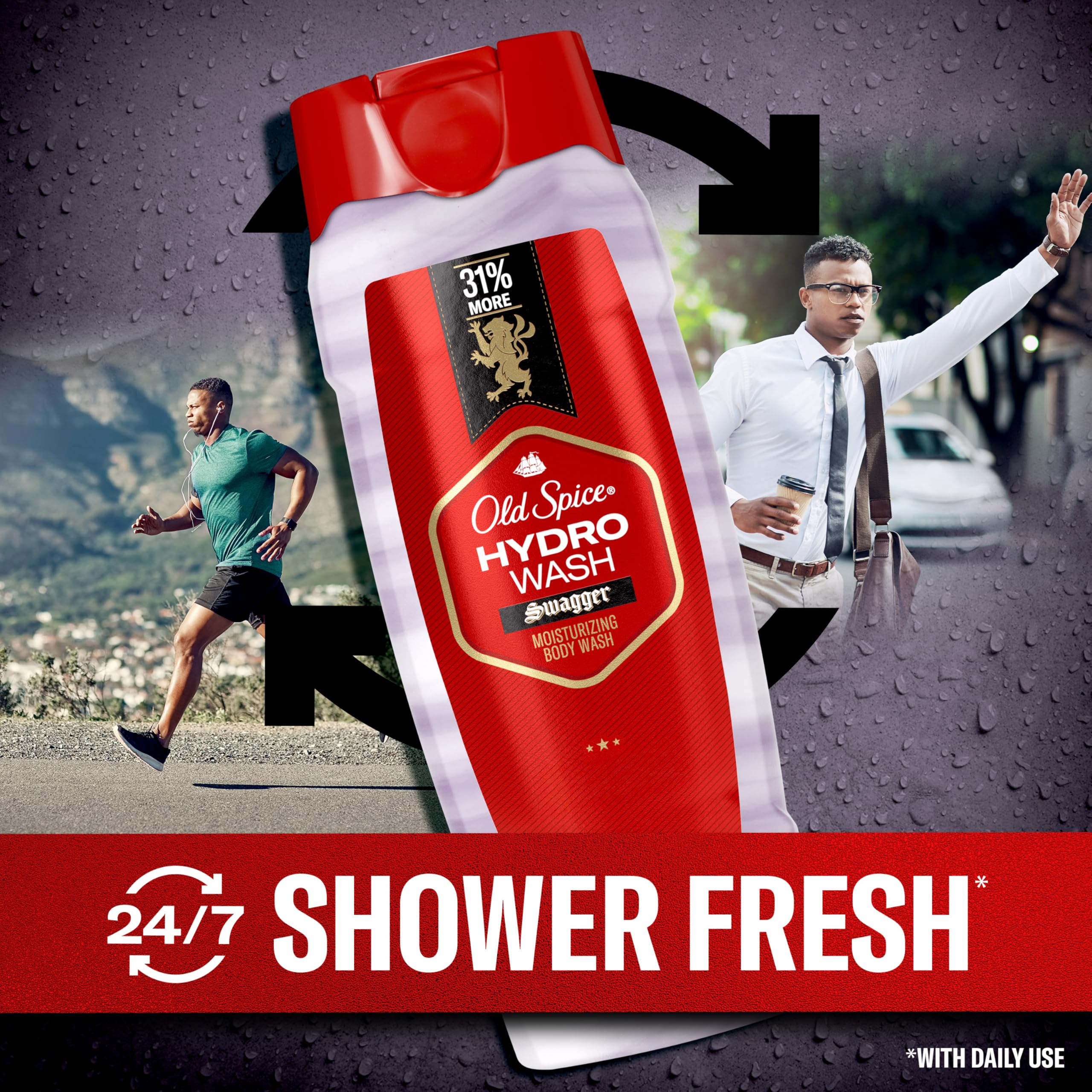 Old Spice Swagger scent profile after shower.