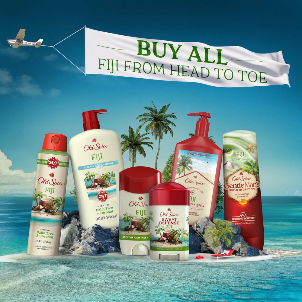 Dry underarms with Old Spice Sweat Defense for confident wear