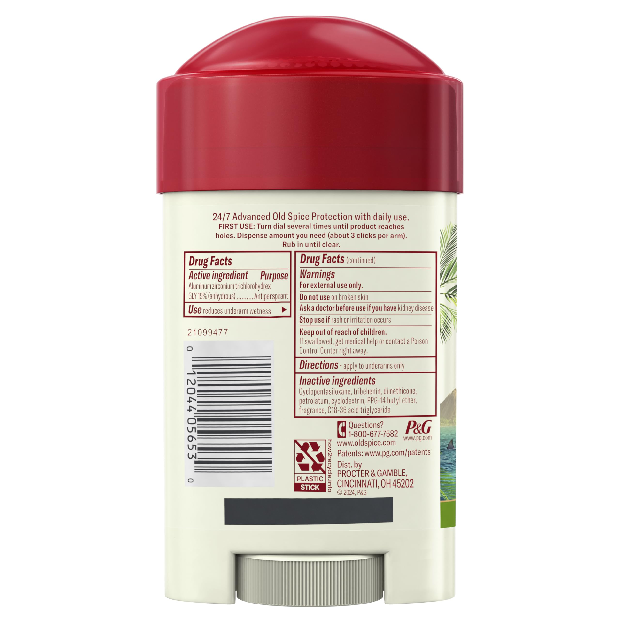Fiji coconut fragrance from Old Spice Sweat Defense for daily use