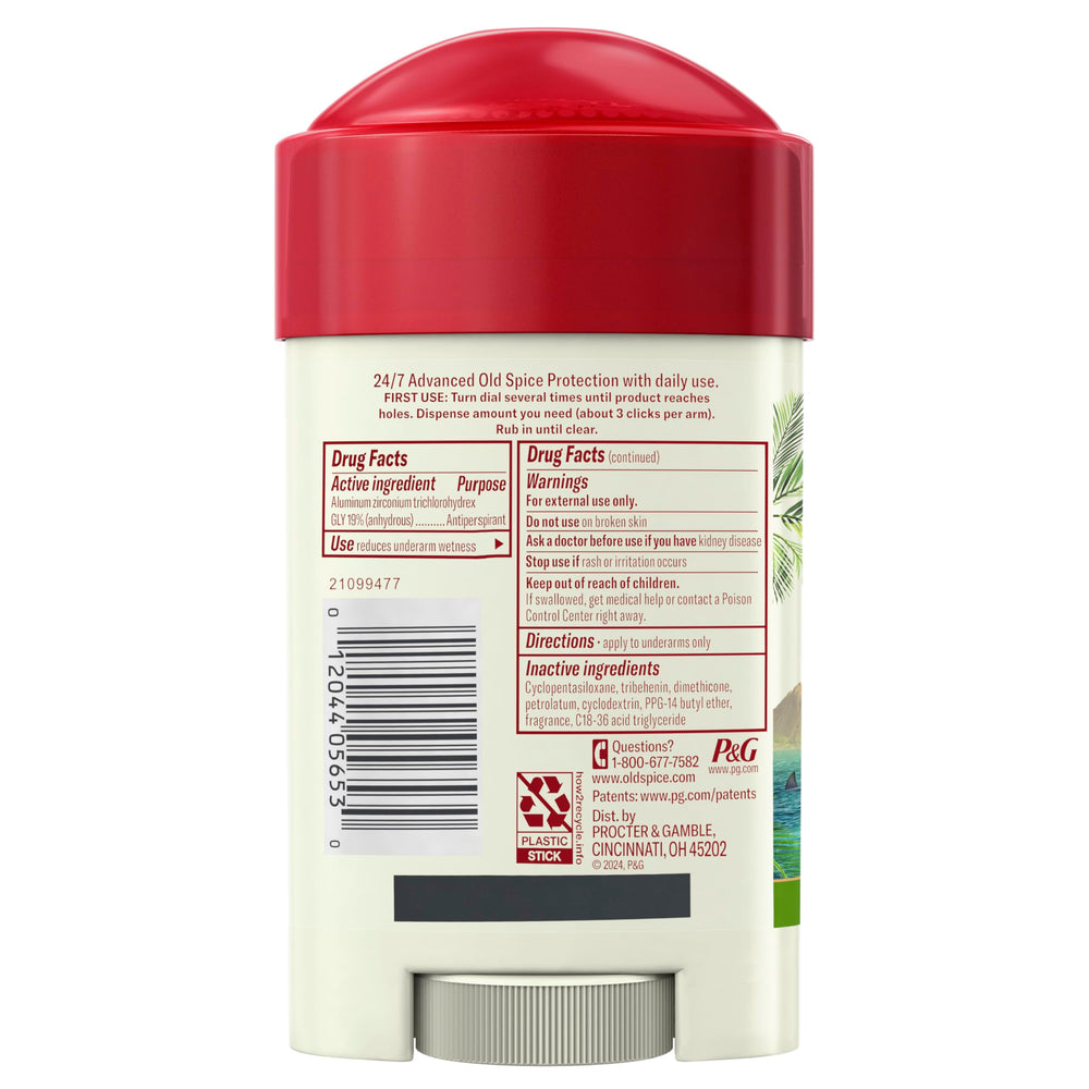 Fiji coconut fragrance from Old Spice Sweat Defense for daily use